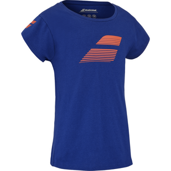 Maglia Babolat Exercise Cotton Tee Blu Junior Girl 2025 - Esprit Padel Shop