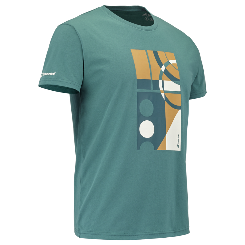 T-shirt Babolat Exercise Message Tee Vert 2026 - Esprit Padel Shop