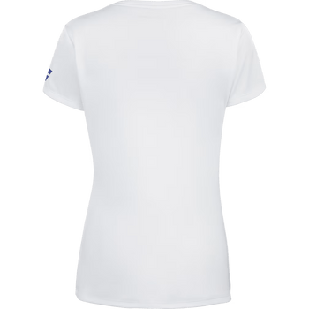 T-Shirt Babolat Play Cap Sleeve Top Blanc Femme 2024 Dos - Esprit Padel Shop