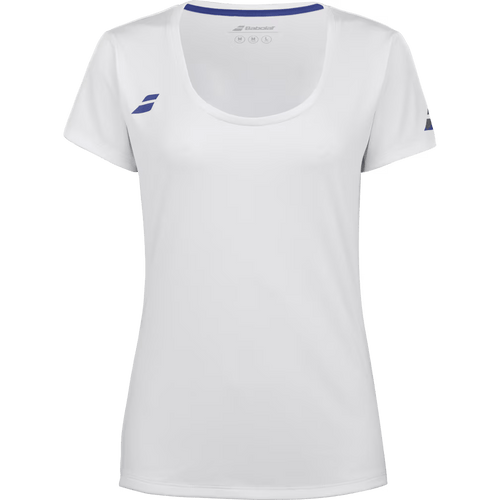 T-Shirt Babolat Play Cap Sleeve Top Blanc Femme 2024 Face - Esprit Padel Shop