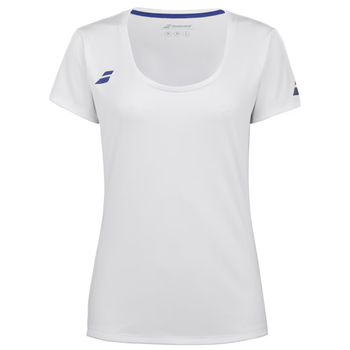 T-Shirt Babolat Play Cap Sleeve Top Blanc Femme 2024 - Esprit Padel Shop