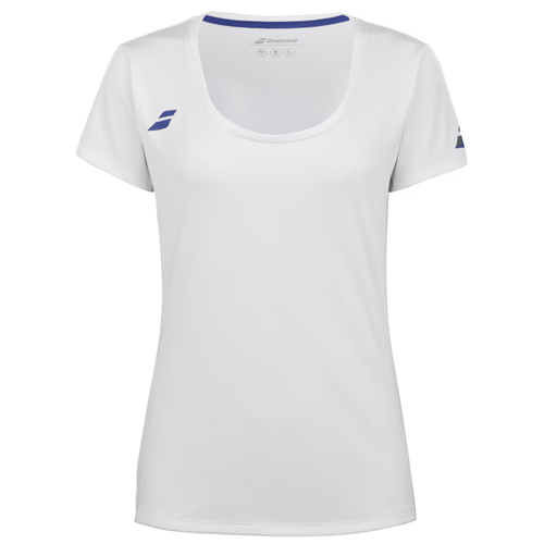 T-Shirt Babolat Play Cap Sleeve Top Blanc Femme 2024 - Esprit Padel Shop