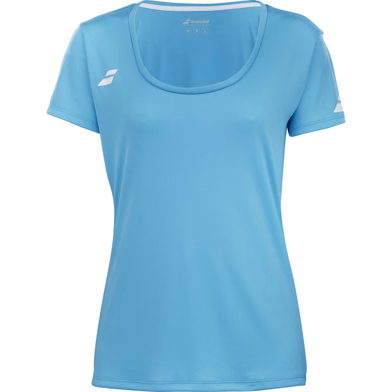 T-shirt Babolat Play Cap Sleeve Top Bleu Femme 2024 Face - Esprit Padel Shop