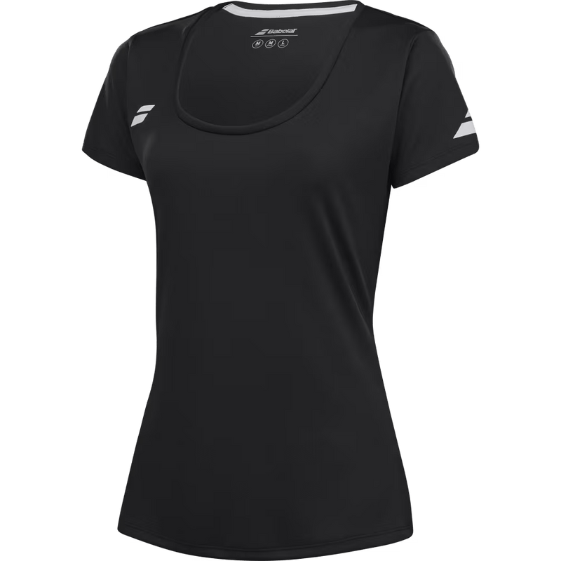 T-shirt Babolat Play Cap Sleeve Top Noir Femme 2024 3q - Esprit Padel Shop