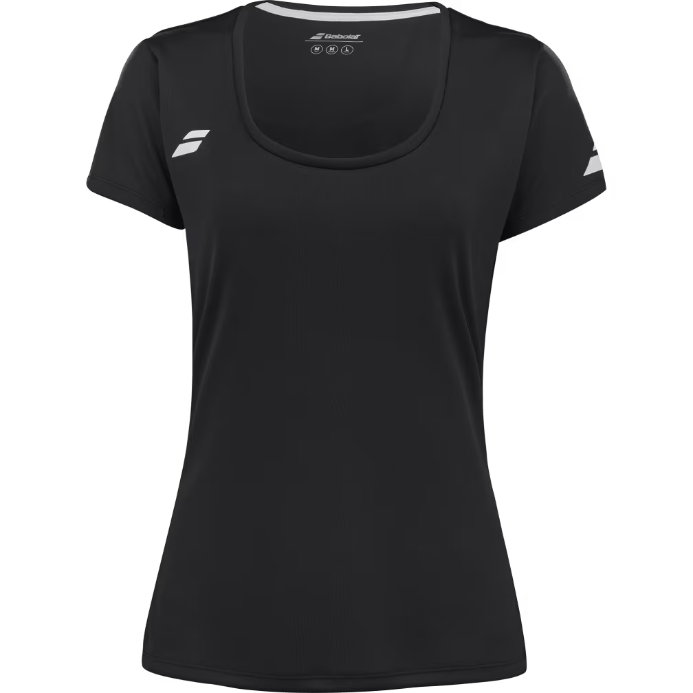 T shirt Babolat Play Cap Sleeve Top Noir Femme 2024