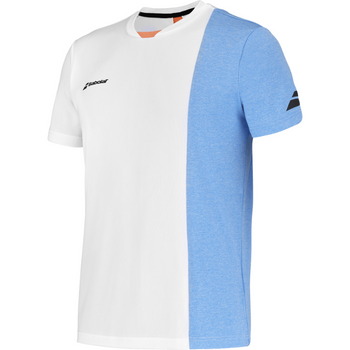 T-shirt Babolat Play Crew Neck Tee Blanc 2025 - Esprit Padel Shop