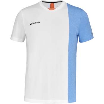 T-shirt Babolat Play Crew Neck Tee Wit Junior Jongen 2025 - Esprit Padel Shop