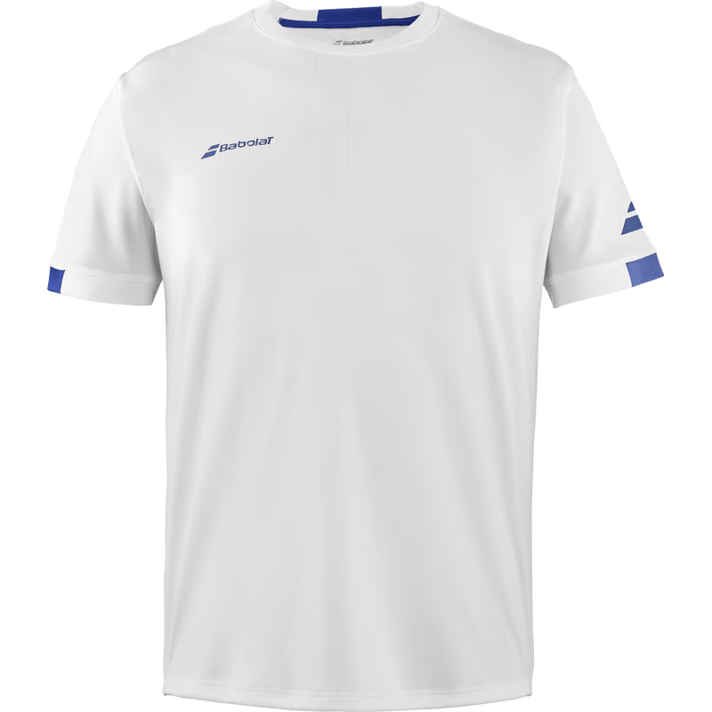 T-shirt Babolat Play Crew Neck Tee Boy Blanc Junior 2024 Face - Esprit Padel Shop