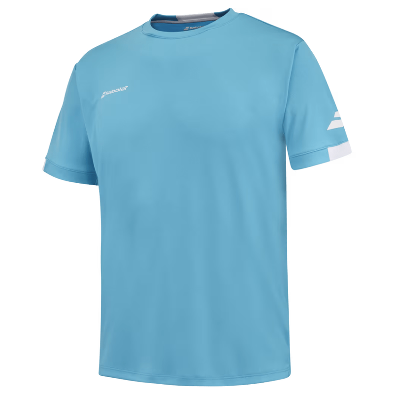 T-shirt Babolat Play Crew Neck Tee Boy Bleu Junior 2024 - Esprit Padel Shop