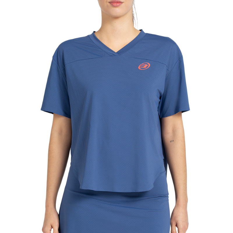 T-shirt Bullpadel Belvis Bleu Marine Femme - Esprit Padel Shop