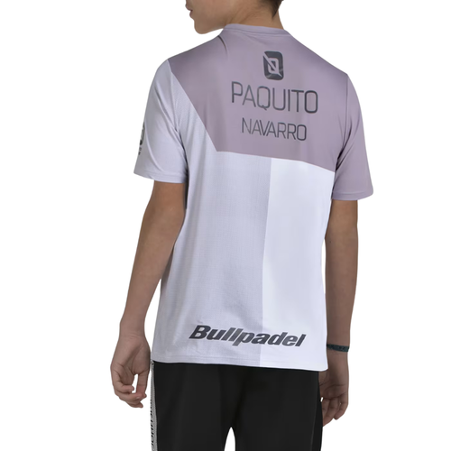 Bullpadel Replica Paquito 26I White Junior T-shirt - Esprit Padel Shop