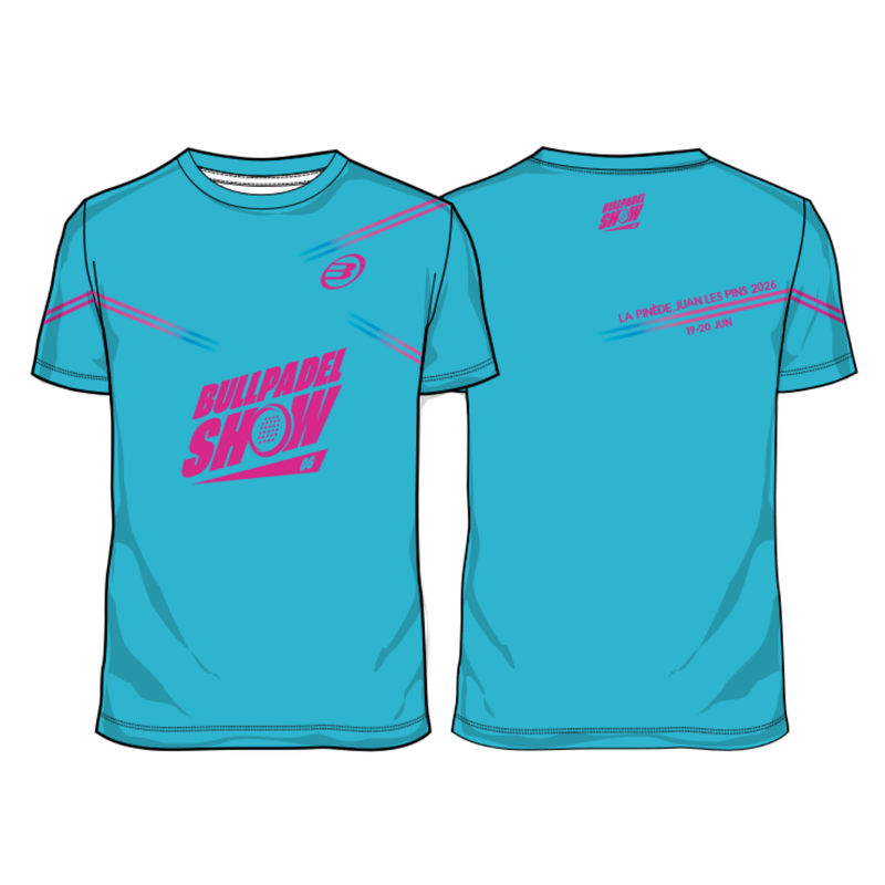 T-shirt Bullpadel Show Bleu - Esprit Padel Shop