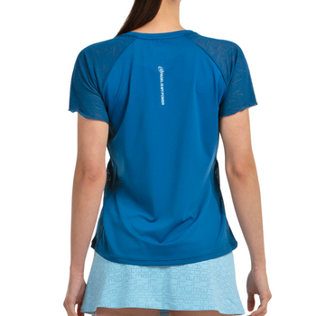 Maglietta da donna Bullpadel Dedale Blu - Esprit Padel Negozio