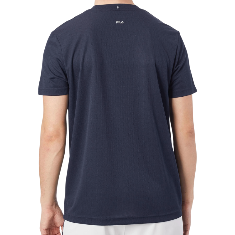 T-shirt Fila Logo Bleu Marine - Esprit Padel Shop