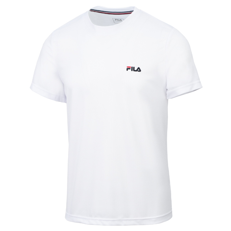 T-shirt Fila Logo Small Polyester Blanc - Esprit Padel Shop