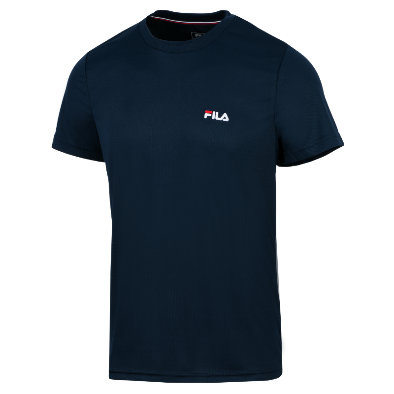 T-shirt Fila Logo Small Polyester Bleu Marine - Esprit Padel Shop