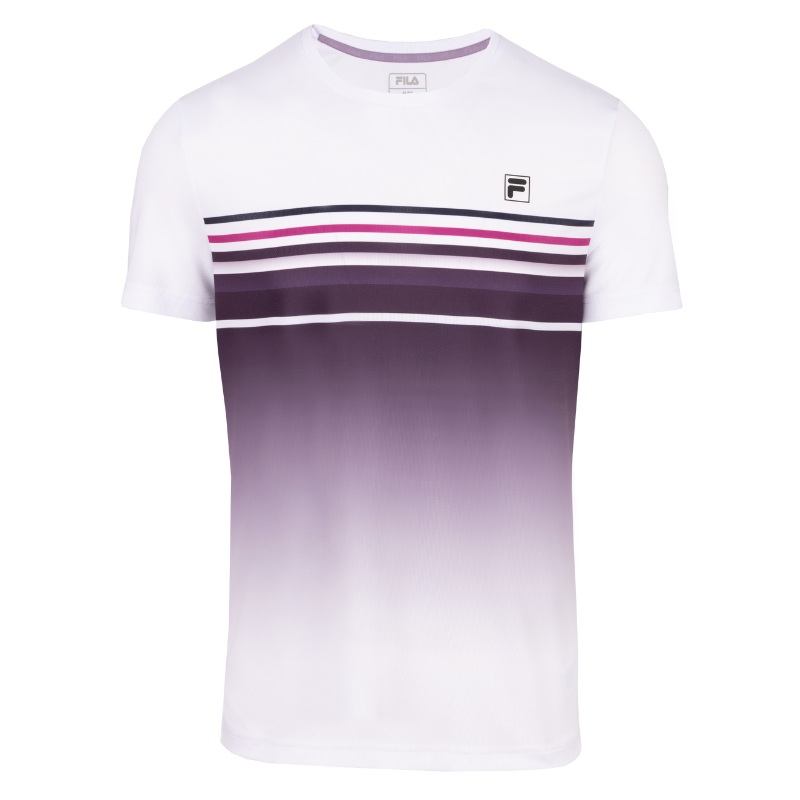 T-shirt Fila Miguel Blanc/Violet - Esprit Padel Shop