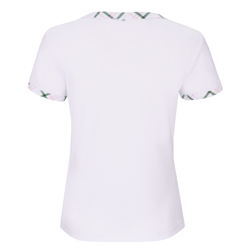 T-shirt Fila Yamila Blanc/Vert Femme - Esprit Padel Shop