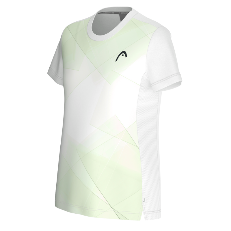 T-shirt Head Tie-Break Blanc/Vert Femme - Esprit Padel Shop