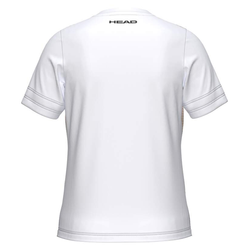 T-shirt Head Tie-Break ll Blanc/Bleu Junior Girl - Esprit Padel Shop