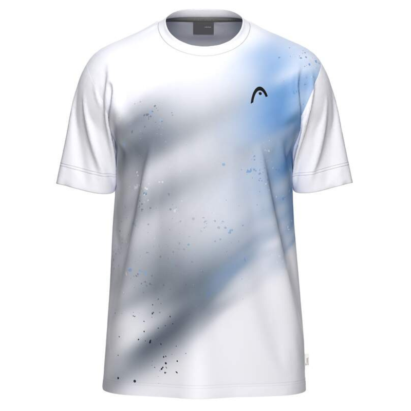 T-shirt Head Topspin Blanc/Bleu Marine Junior Boy - Esprit Padel Shop