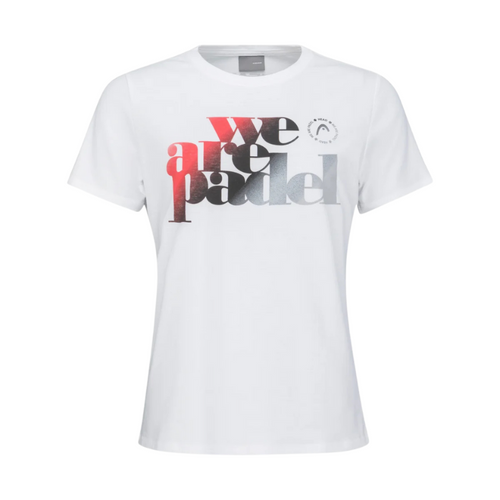 Maglietta Testa Siamo Padel II Bianco/Nero Donne - Esprit Padel Negozio