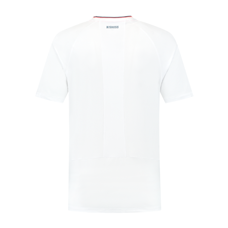 T-shirt K-Swiss Hypercourt Mesh Crew Blanc - Esprit Padel Shop