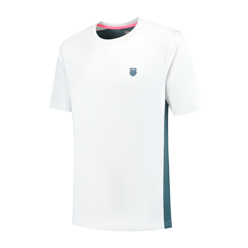 T-shirt K-Swiss Hypercourt Mix Crew Blanc - Esprit Padel Shop