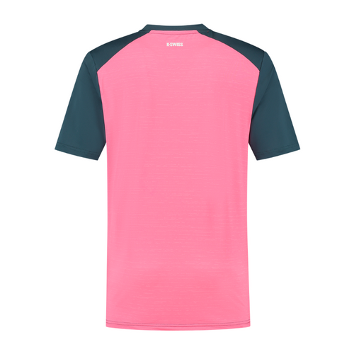 T-shirt K-Swiss Hypercourt Mix Crew Vert - Esprit Padel Shop