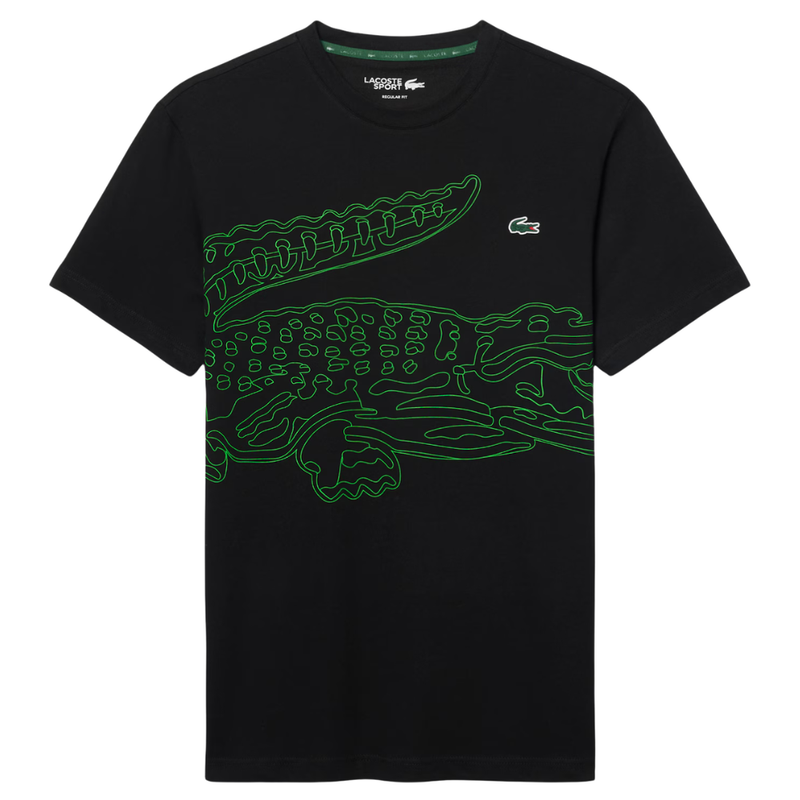 T-shirt Lacoste Preto - Esprit Padel Shop