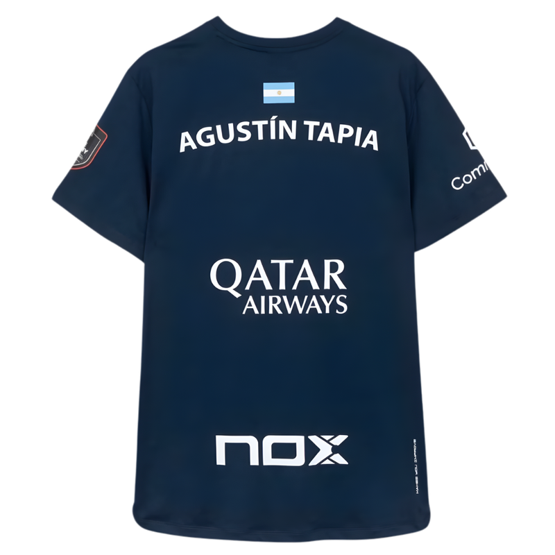 T-shirt Nox Replica Agustin Tapia AT10 Bleu Marine 2026 - Esprit Padel Shop