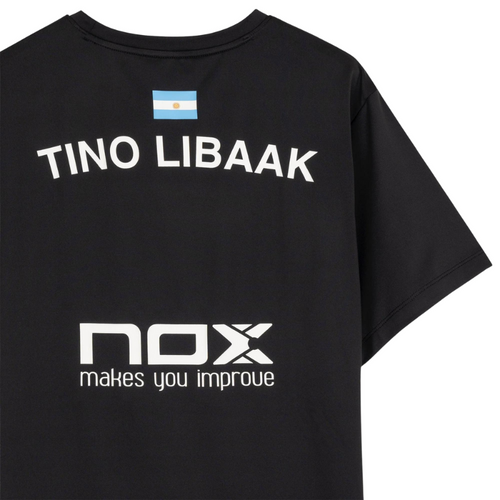 T-shirt Nox Replica Tino Libaak TL10 Noir 2025 - Esprit Padel Shop