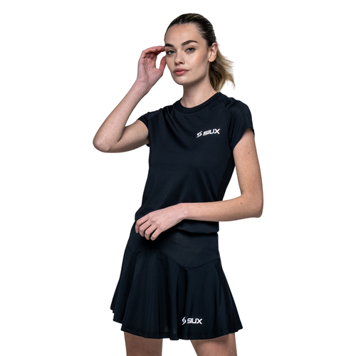 T-shirt donna Siux Match Nera - Esprit Padel Negozio