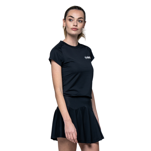 T-shirt donna Siux Match Nera - Esprit Padel Negozio