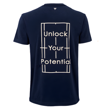 Tecnifibre Graphic Tee Navy Blue T-shirt - Esprit Padel Shop