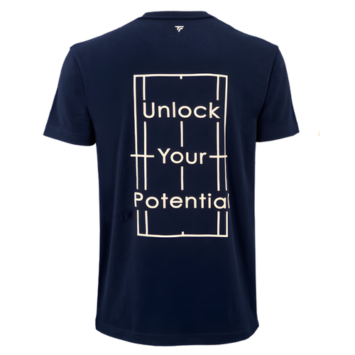Tecnifibre Graphic Tee Navy Blue T-shirt - Esprit Padel Shop