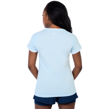 T-shirt Tecnifibre Team Stretch Bleu Femme - Esprit Padel Shop