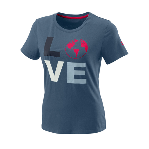 Camiseta Wilson Love Earth Azul - Esprit Padel Shop
