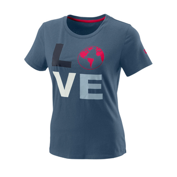 Camiseta Wilson Love Earth Azul - Esprit Padel Shop