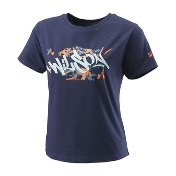 T-shirt da donna Wilson Paris Hope blu navy - Esprit Padel Negozio