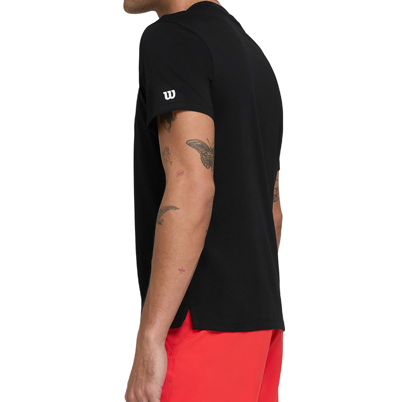T-shirt Wilson Team Graphic Tee Noir - Esprit Padel Shop