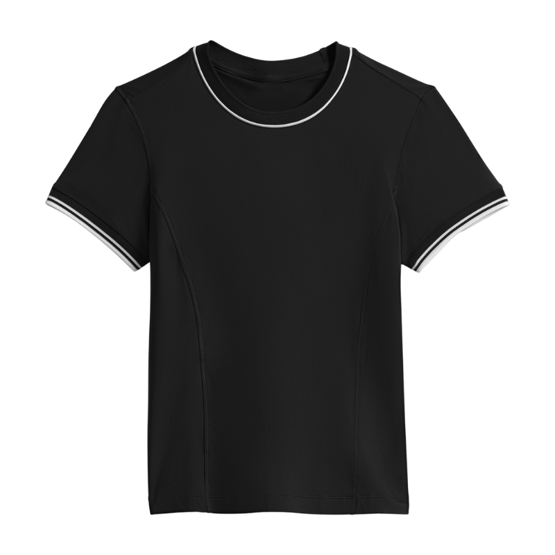 T-shirt Wilson Team Seamless Tee Noir Femme - Esprit Padel Shop