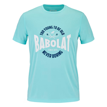 Camiseta Babolat Exercice Graphic Tee Azul 2024 cara - Esprit Padel Shop