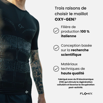 T-shirt a compressione Floky Oxy-Gen Bianca - Esprit Padel Negozio