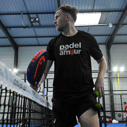 T-shirt Padel Mon Amour Tech Zwart - Esprit Padel Shop
