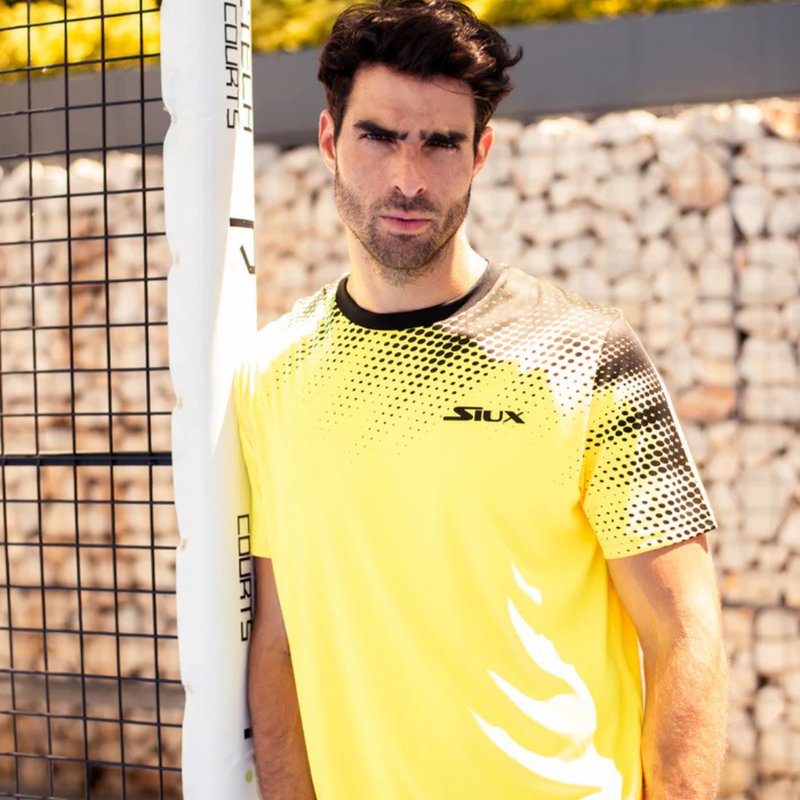 T-shirt Siux Strike Jaune - Esprit Padel Shop