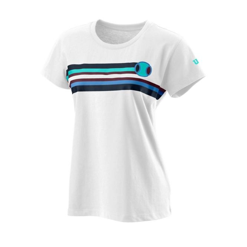 T-shirt Wilson Tracer Tech Tee femme face - Esprit Padel Shop