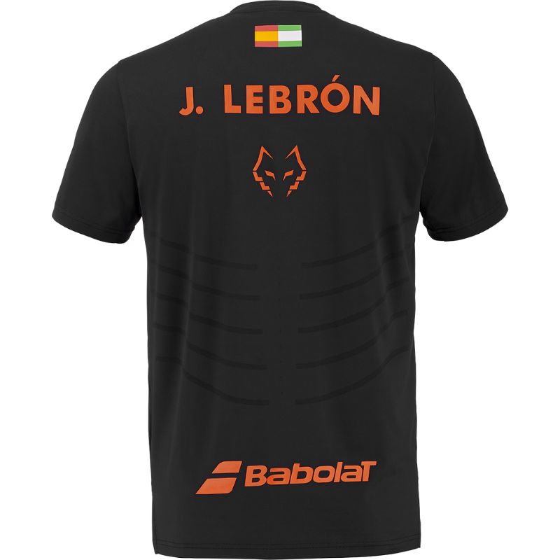 T-shirt Babolat Replica Crew Neck Lebron Noir 2026 - Esprit Padel Shop