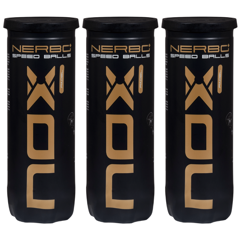 Tripack de 3 balles Nox Nerbo+ Speed - Esprit Padel Shop