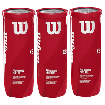 Tripack de 3 bolas de padel Wilson X3 - Esprit Padel Shop